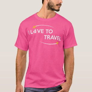 T-shirt J'Aime Voyager En Chemise