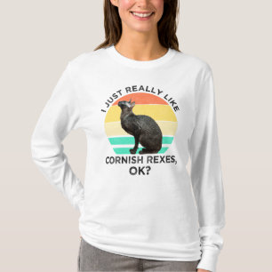 T-shirt J'aime vraiment beaucoup les Cornish Rex, OK ?