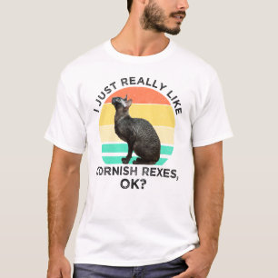 T-shirt J'aime vraiment beaucoup les Cornish Rex, OK ?