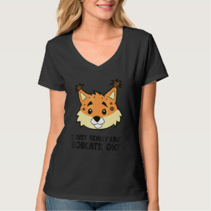T-shirt J'aime vraiment beaucoup les lynx roux