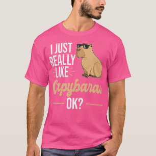 T-shirt J'Aime Vraiment Capybaras Capybara