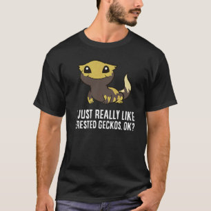 T-shirt J'Aime Vraiment Crested Geckos Ok Crested Gec