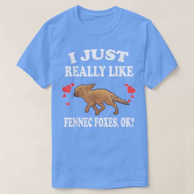 T-shirt J'Aime Vraiment Fennec Foes Ok Amoureux des animau (Design devant)
