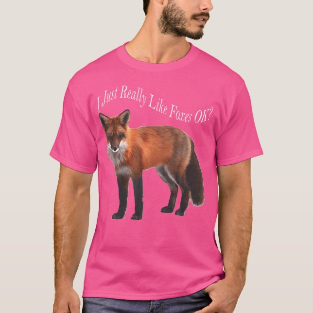 T-shirt J'Aime Vraiment Foxes Ok (Devant)