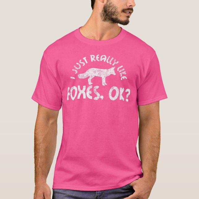 T-shirt J'Aime Vraiment Foxes Ok (Devant)