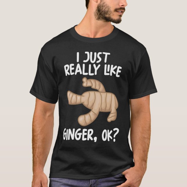 T-shirt J'Aime Vraiment Ginger Ok (Devant)