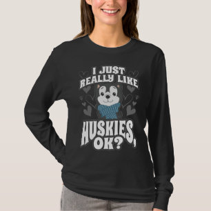 T-shirt J'Aime Vraiment Husky Ok Fagged Scoop