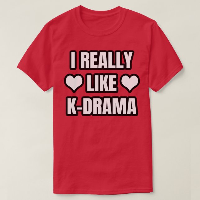 T-shirt J'Aime Vraiment KDrama (Design devant)
