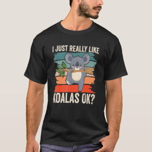 T-shirt J'Aime Vraiment Koalas Ok Cute Koala Animal Koa