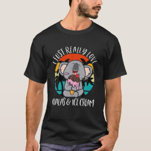 T-shirt J'Aime Vraiment Koalas Summer Glace Cream Koala L