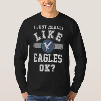 T-shirt J'Aime Vraiment Les Aigles Ok Hommes Aigle Athlète