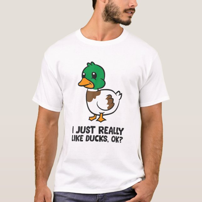 T-shirt J'Aime Vraiment Les Canards (Devant)