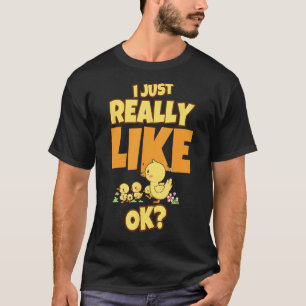 T-shirt J'Aime Vraiment Les Canards Ok Famille De Canards