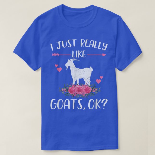 T-shirt J'Aime Vraiment Les Chèvres Ok Drôle Chèvre Lover  (Design devant)