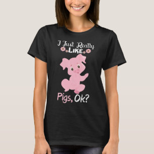 T-shirt J'Aime Vraiment Les Chiens Ok Amusant Animal Farme