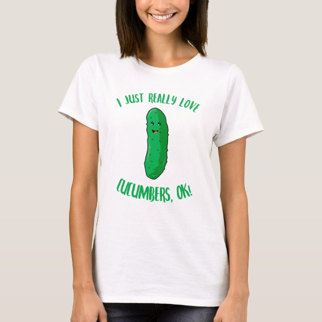 T-shirt J'Aime Vraiment Les Concombres OK (Devant)