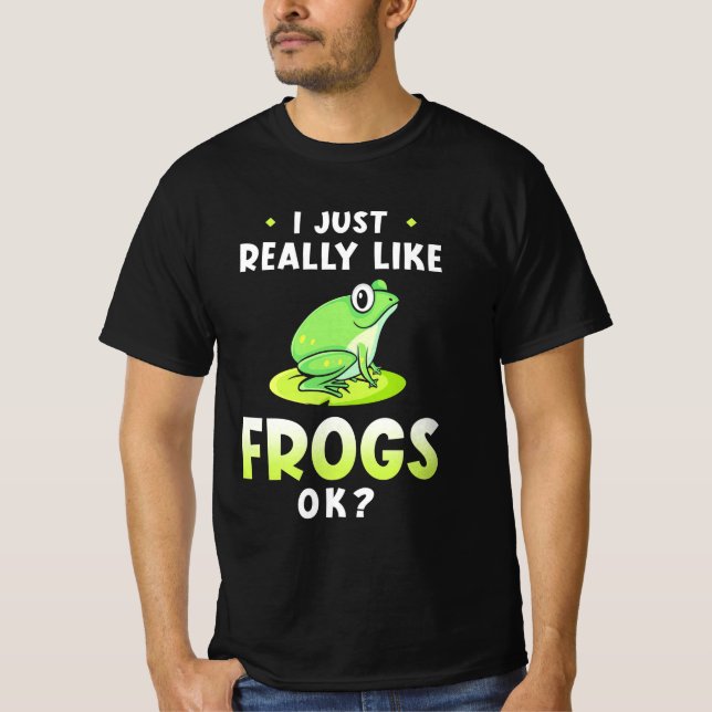T-shirt J'Aime Vraiment Les Grenouilles (Devant)