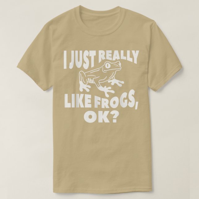 T-shirt J'Aime Vraiment Les Grenouilles Ok Pour Un Amoureu (Design devant)