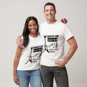 T-shirt J'aime vraiment les guitares