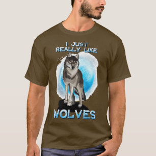 T-shirt J'Aime Vraiment Les Loups