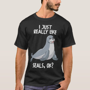 T-shirt J'Aime Vraiment Les Phoques Ok