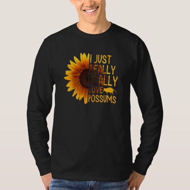 T-shirt J'Aime Vraiment Les Possum Femmes Hommes Gamba Sun (Devant)