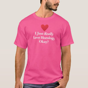 T-shirt J'Aime Vraiment L'Horologie Ok Chronométrie Regard