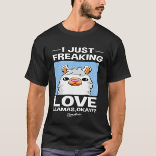 T-shirt J'Aime Vraiment Llamas Ok Drôle Llama Lover Gra