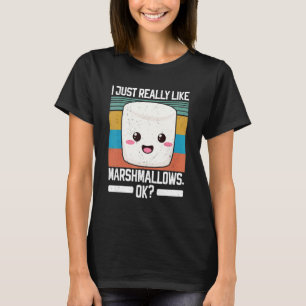 T-shirt J'Aime Vraiment Marshmallow Ok Campfire Roastin