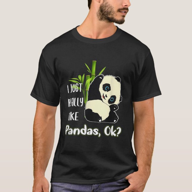 T-shirt J'Aime Vraiment Pandas Ok Pandas (Devant)