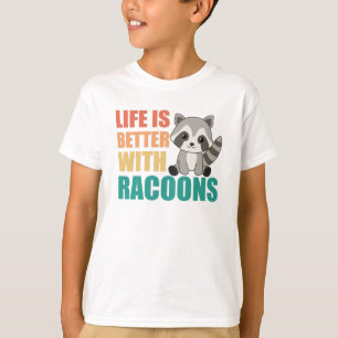 T-shirt J'Aime Vraiment Racoons Cute Raccoon