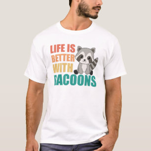 T-shirt J'Aime Vraiment Racoons Cute Raccoon