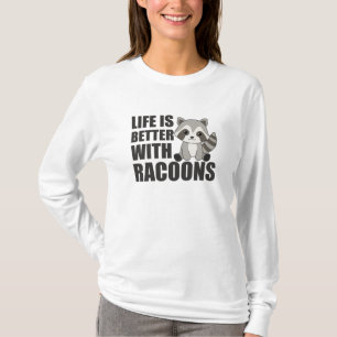 T-shirt J'Aime Vraiment Racoons Cute Raccoon
