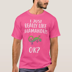 T-shirt J'Aime Vraiment Salamandres Drôle Salamandre