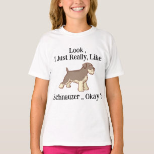 T-shirt J'Aime Vraiment Schnauzer D'accord ?