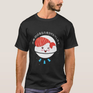 T-shirt J'Aime Vraiment Sushi Kawaii Mignonne