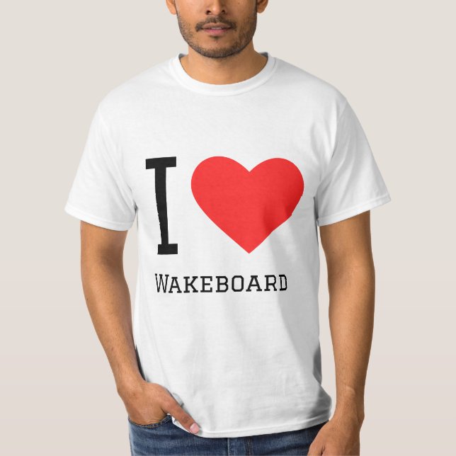 T-shirt J'aime wakeboard (Devant)