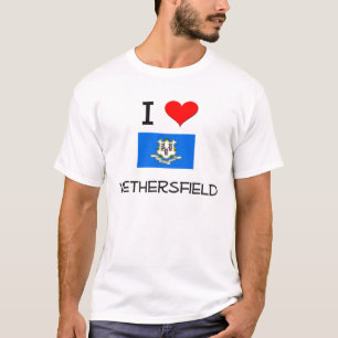 T-shirt J'aime Wethersfield le Connecticut