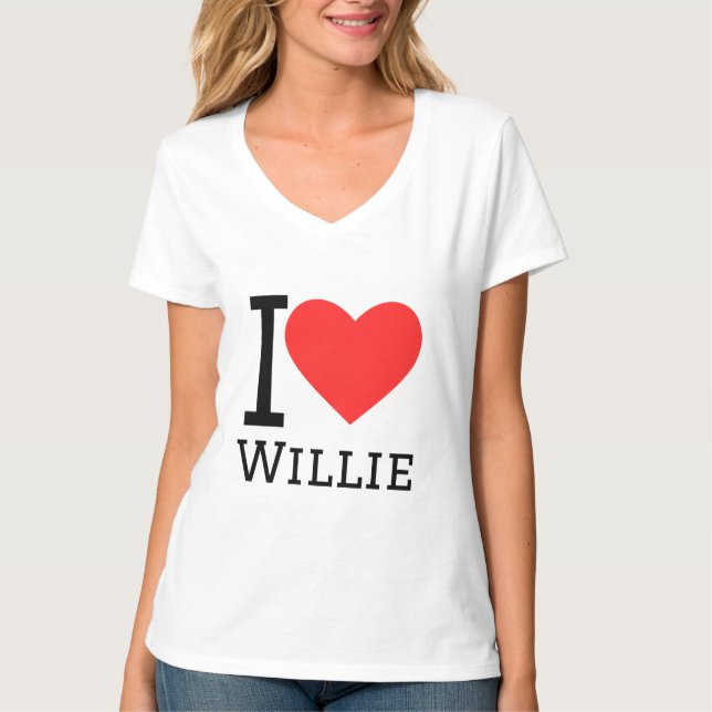 T-shirt J'aime willie (Devant)