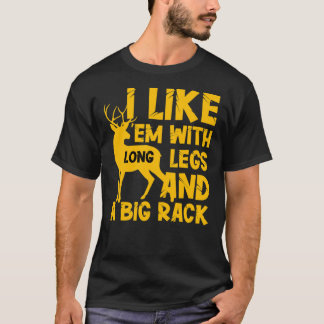 T-shirt J'aime &x27 ; em avec de longues jambes et un gran