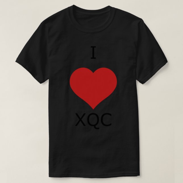 T-shirt J'aime XQC XQCOW Premium (Design devant)