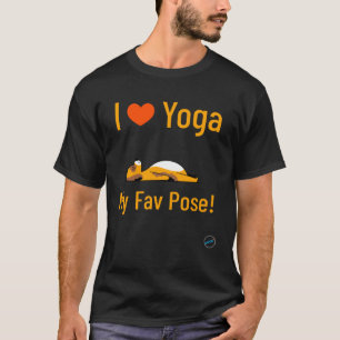 T-shirt J'aime Yoga Shavasana Ma Pose Préférée