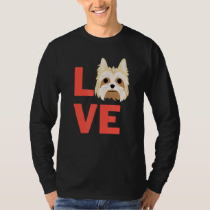 T-shirt J'Aime Yorkshire Terrier Chien Propriétaire Et Ani