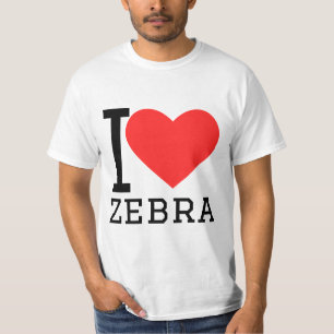 T-shirt J'aime zèbre