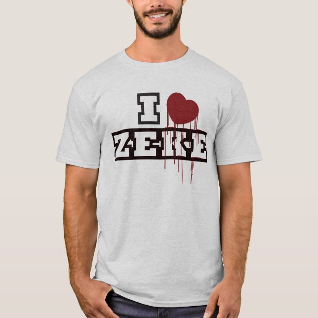 T-shirt J'aime Zeke (Devant)