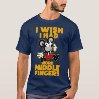 T-shirt j'aimerais avoir plus de doigts moyens