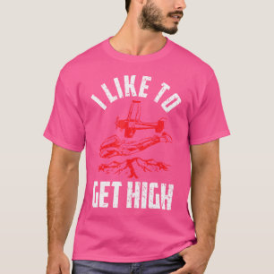T-shirt J'Aimerais Être Élevé Pour Un Skydiver Skydiving