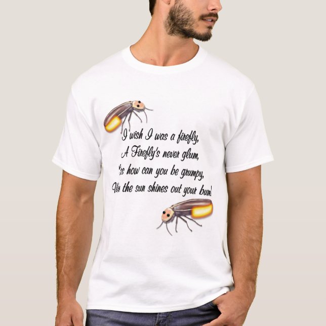 T-shirt J'aimerais être une luciole (Devant)