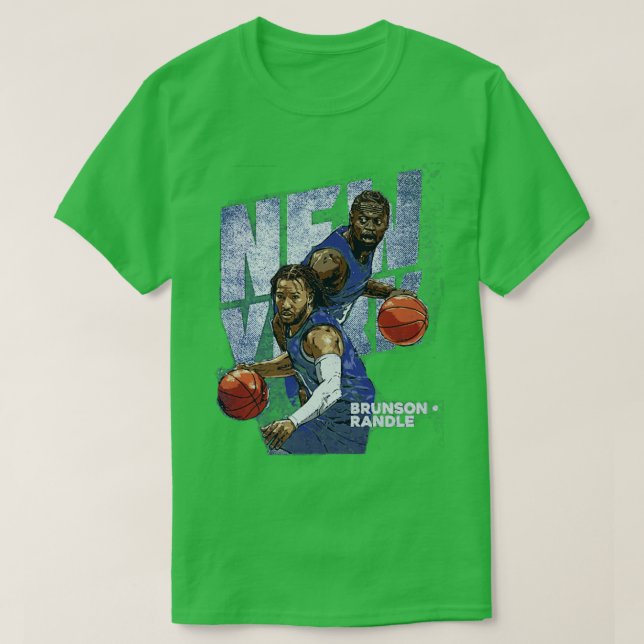 T-shirt Jalen Brunson Julius Randle New York Duo (Design devant)