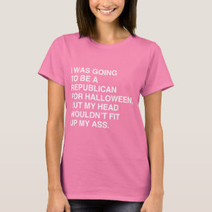 T-SHIRT J'ALLAIS ÊTRE RÉPUBLICAIN POUR HALLOWEEN